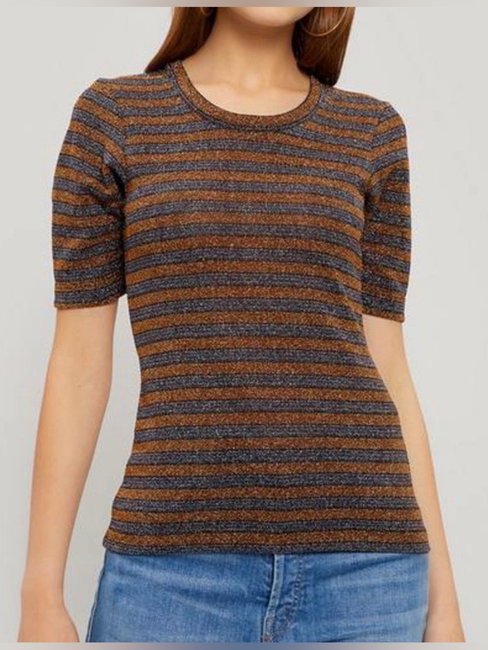 Rachel Comey Booth Glitter Stripe Luxer Top